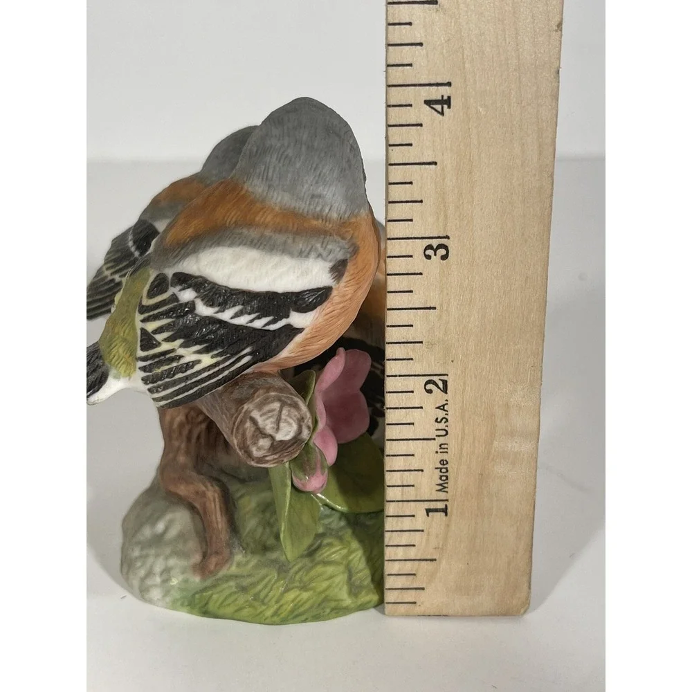 Franklin Mint porcelain 1987 Sweet Slumber Sculpture by Peter Barrett Birds RARE